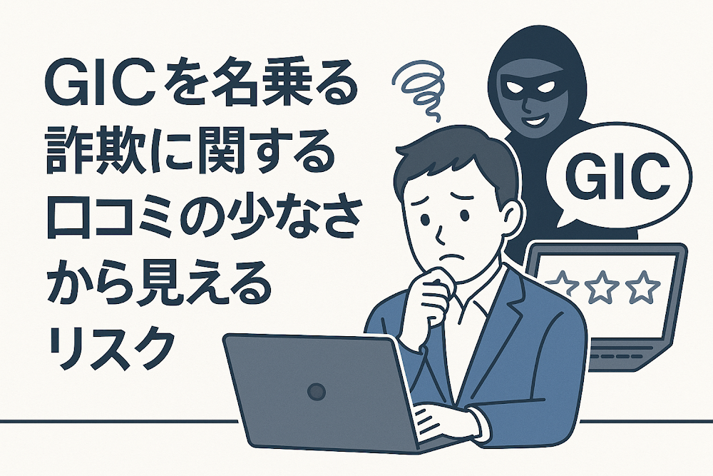 GICを名乗る詐欺に関する口コミの少なさから見えるリスク