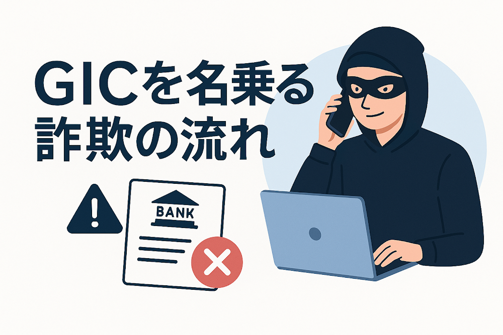GICを名乗る詐欺の流れ