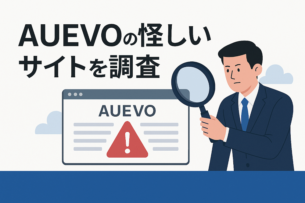 AUEVOの怪しいサイトを調査