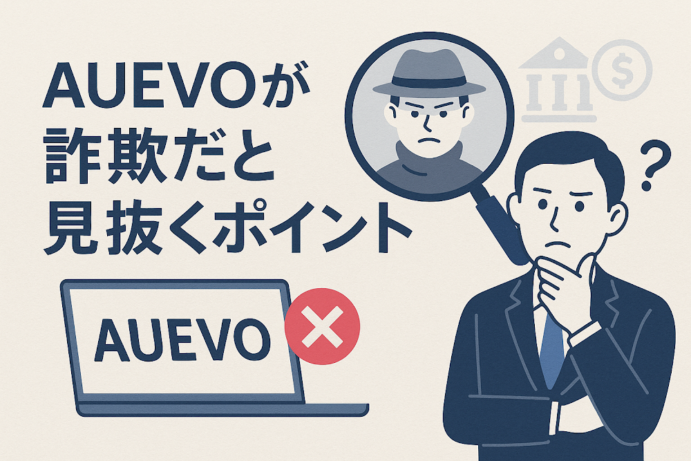 AUEVOが詐欺だと見抜くポイント