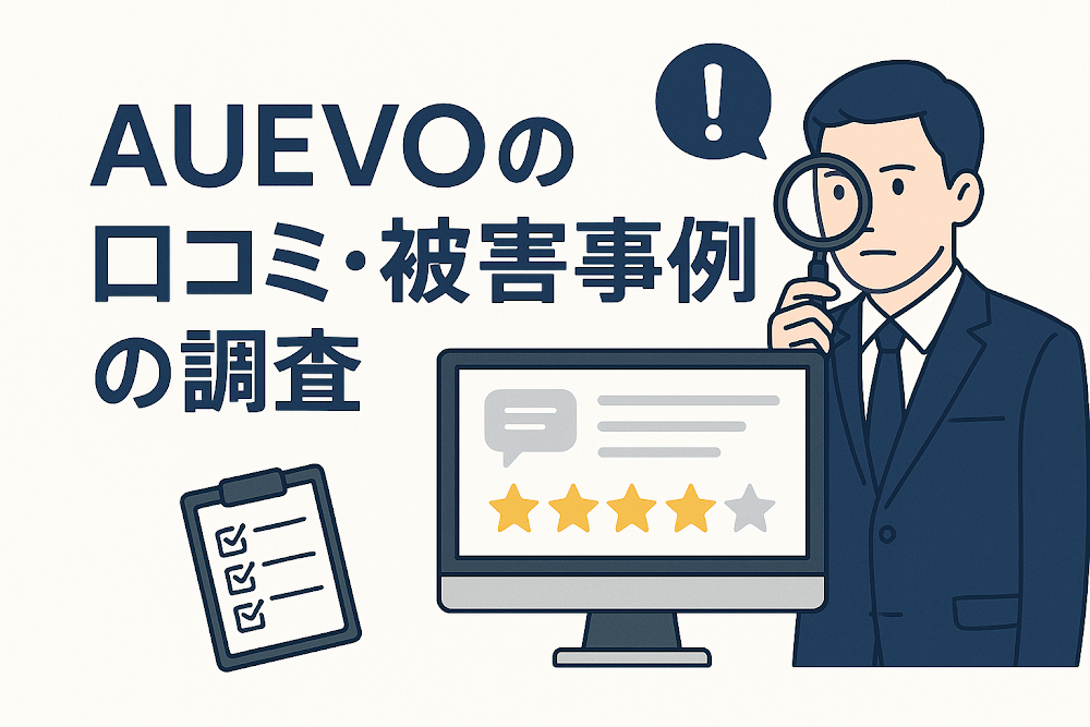 AUEVOの口コミ・被害事例の調査