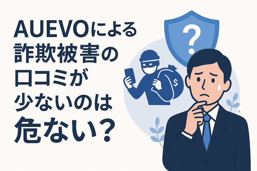 AUEVOによる詐欺被害の口コミが少ないのは危ない？