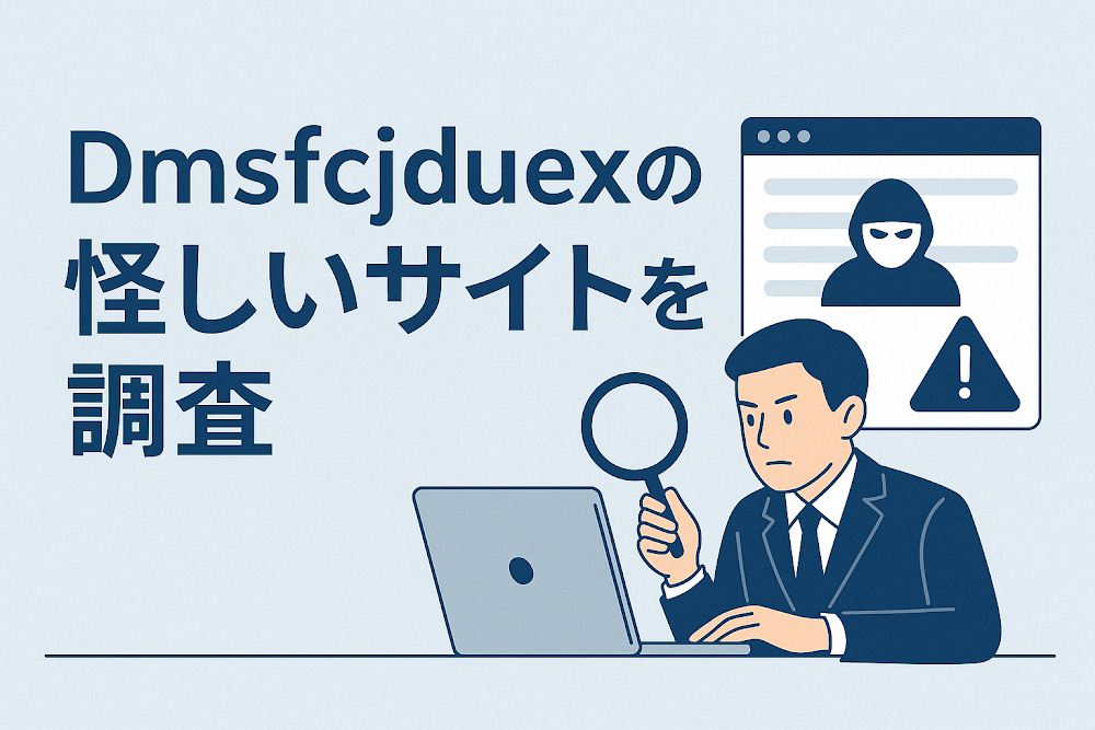 Dmsfcjduexの怪しいサイトを調査