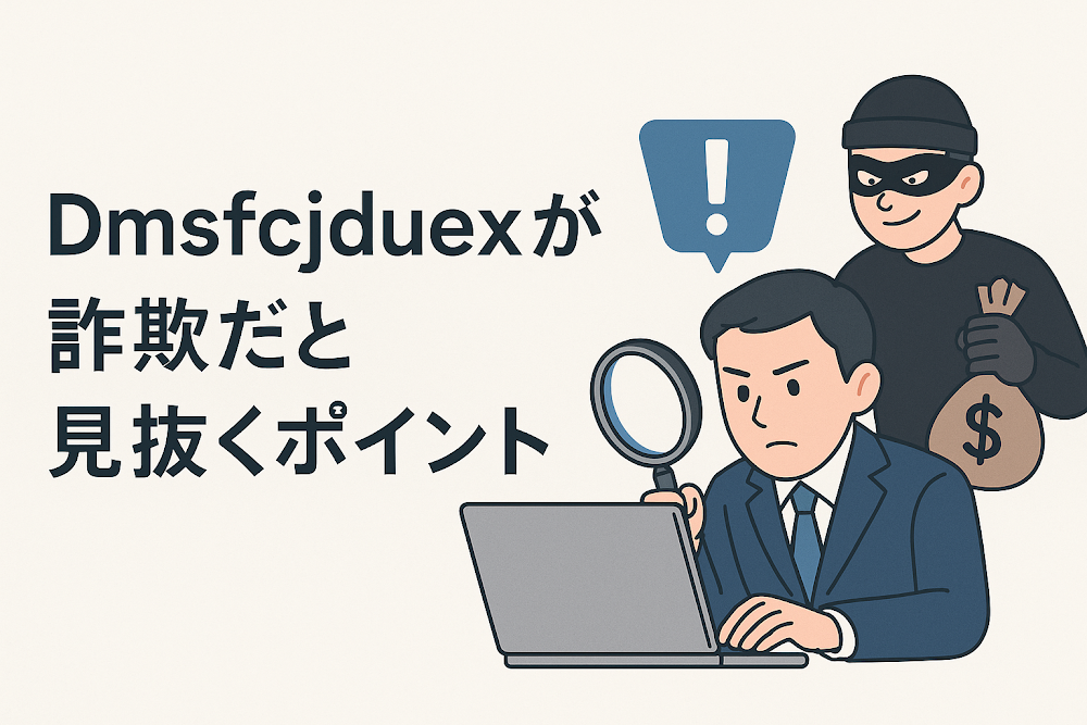 Dmsfcjduexが詐欺だと見抜くポイント