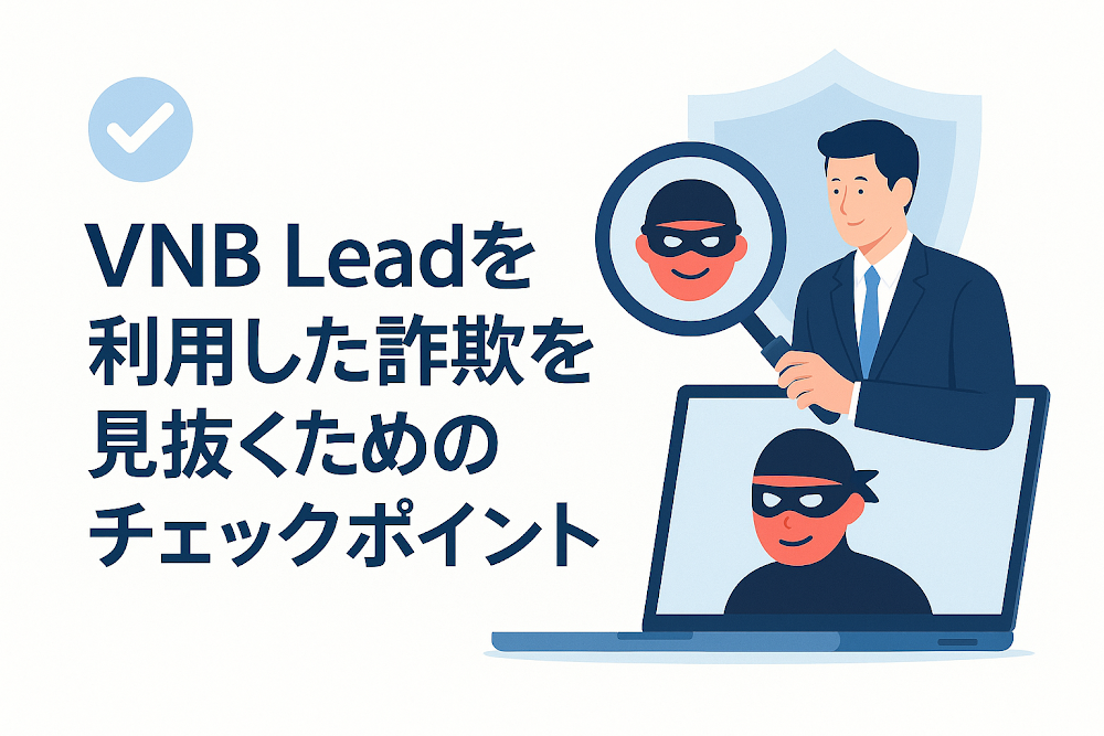 VNB Leadを利用した詐欺を見抜くためのチェックポイント