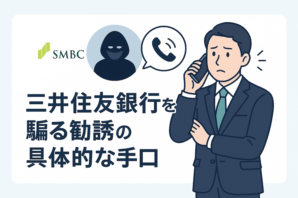 三井住友銀行を騙る勧誘の具体的な手口