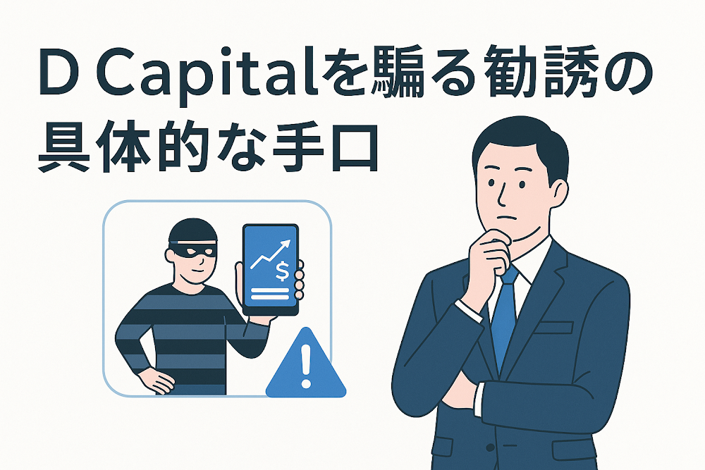 D Capitalを騙る勧誘の具体的な手口