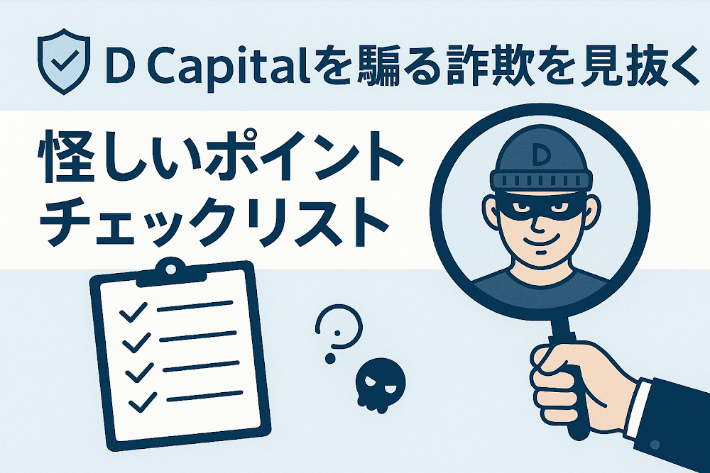 D Capitalを騙る詐欺を見抜く怪しいポイントチェックリスト