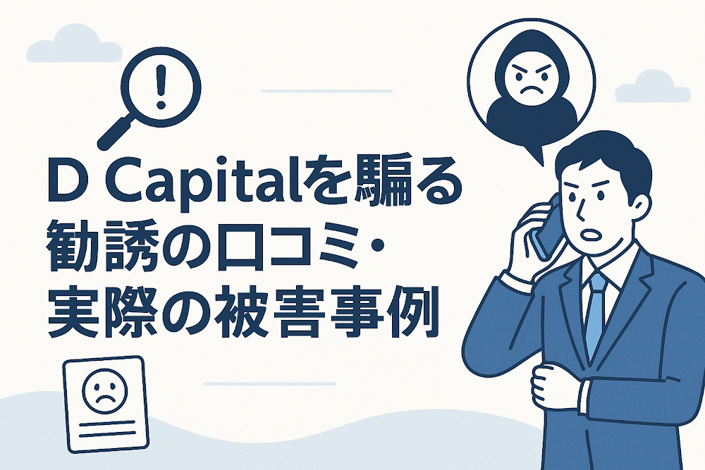 D Capitalを騙る勧誘の口コミ・実際の被害事例