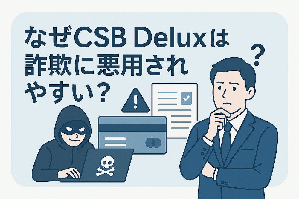 なぜCSB Deluxは詐欺に悪用されやすい？