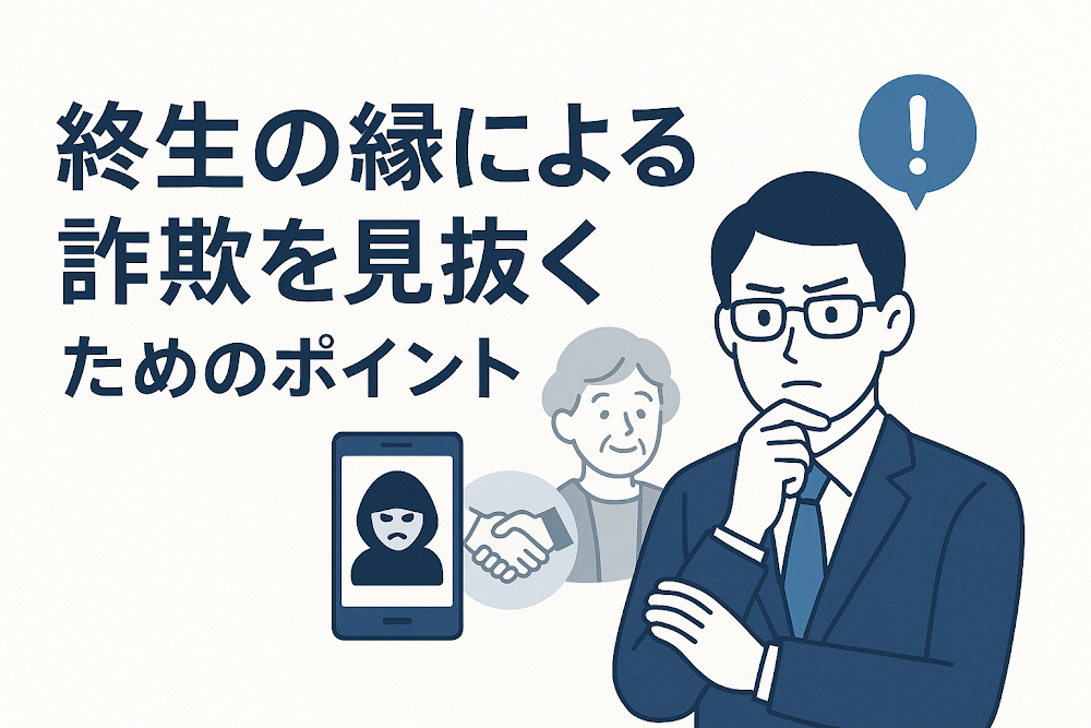 終生の縁による詐欺を見抜くためのポイント