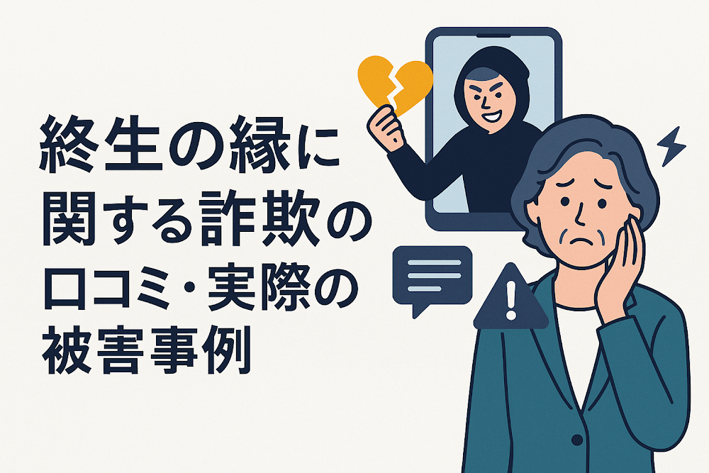 終生の縁に関する詐欺の口コミ・実際の被害事例