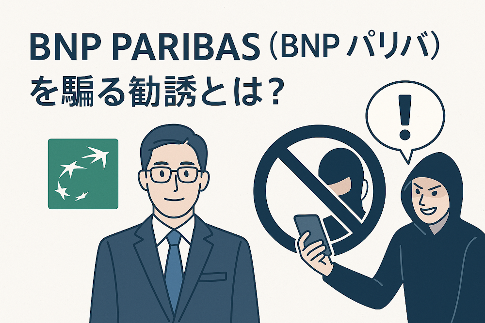 BNP PARIBAS（BNP パリバ）を騙る勧誘とは？