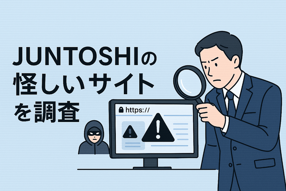 JUNTOSHIの怪しいサイトを調査