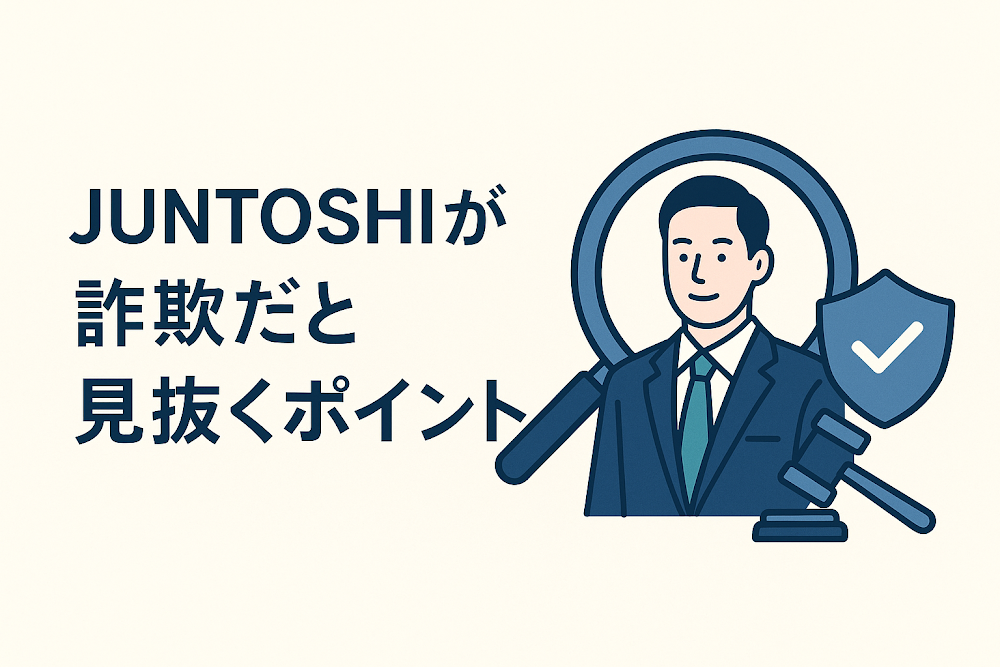 JUNTOSHIが詐欺だと見抜くポイント