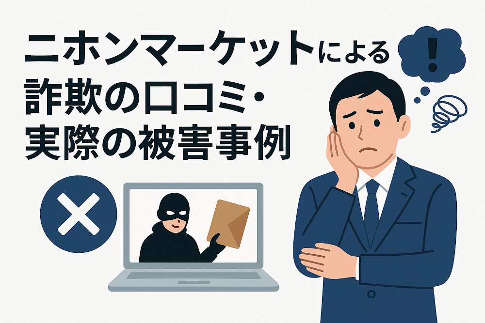 ニホンマーケット(Nihon Markets)による詐欺の口コミ・実際の被害事例