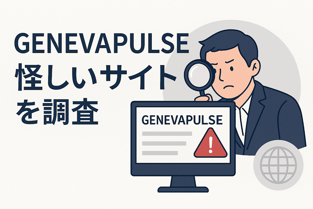 GENEVAPULSEの怪しいサイトを調査
