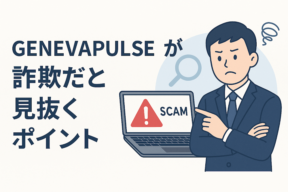 GENEVAPULSEが詐欺だと見抜くポイント