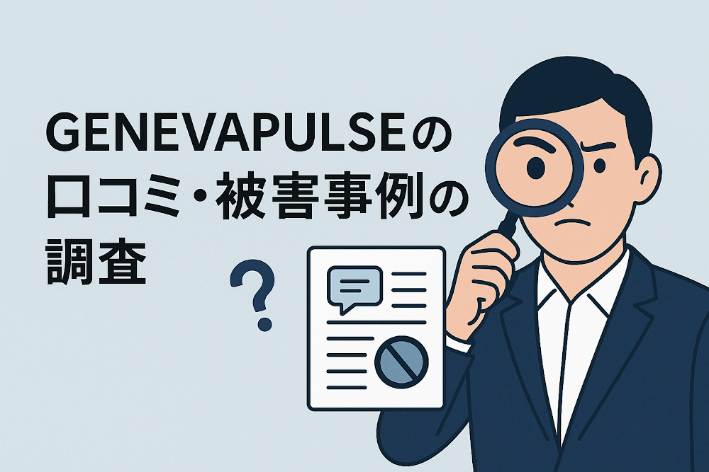 GENEVAPULSEの口コミ・被害事例の調査
