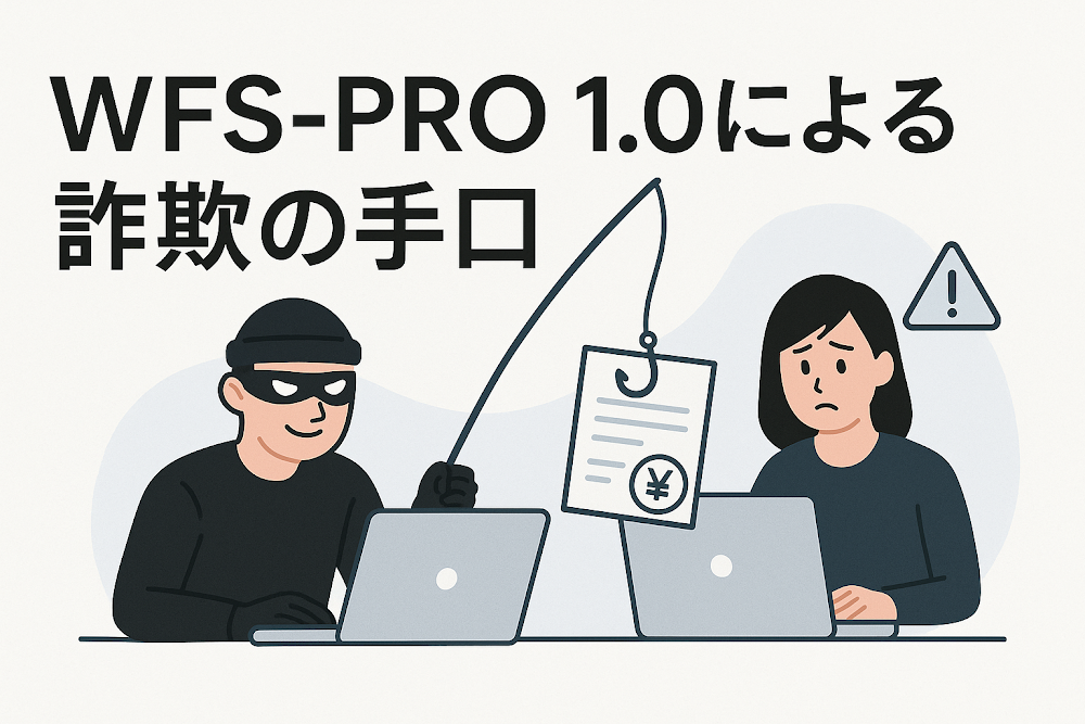 WFS-PRO 1.0による詐欺の手口