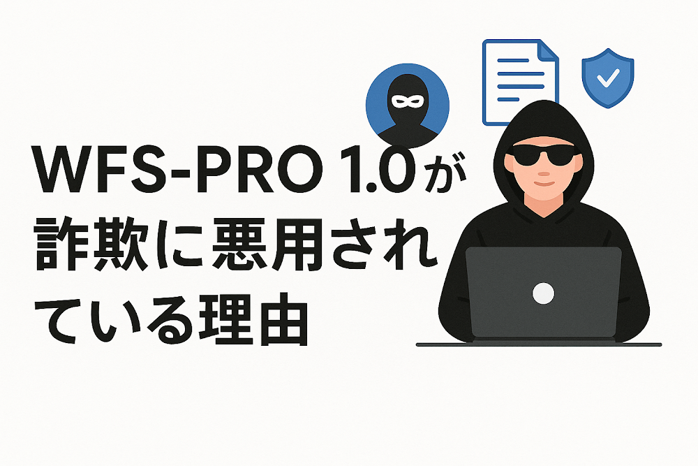 WFS-PRO 1.0が詐欺に悪用されている理由