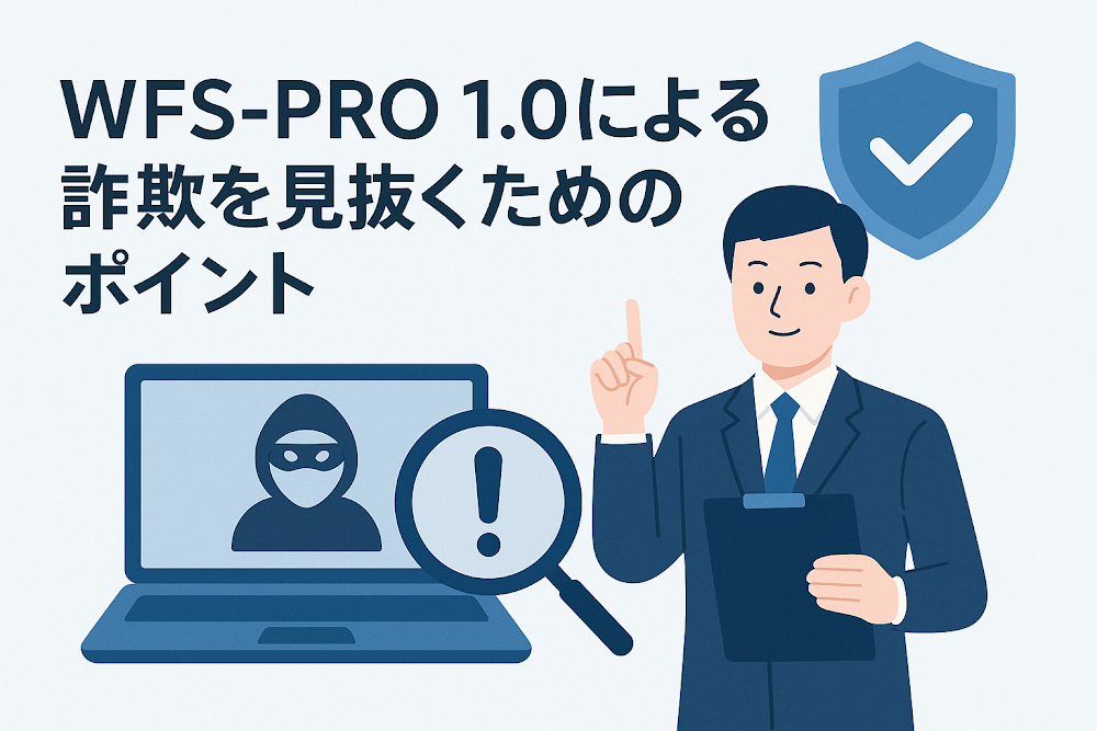 WFS-PRO 1.0による詐欺を見抜くためのポイント