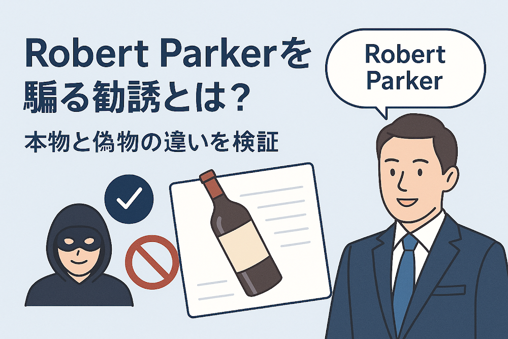 Robert Parkerを騙る勧誘とは？本物と偽物の違いを検証