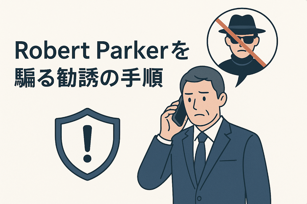 Robert Parkerを騙る勧誘の手順