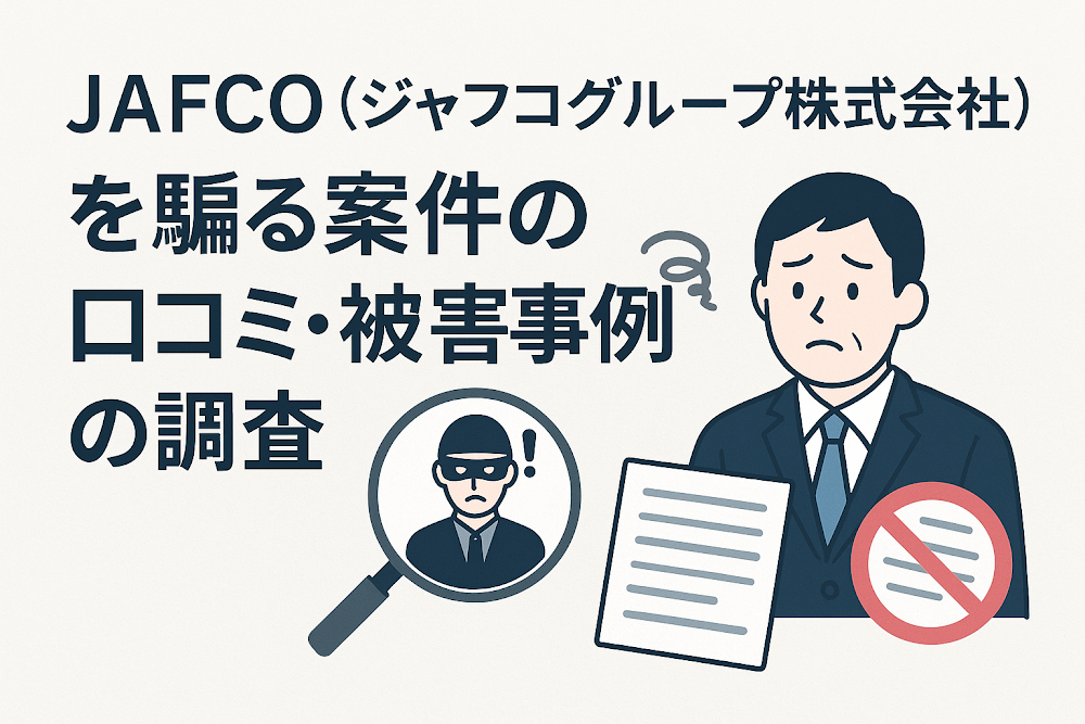 JAFCO(ジャフコグループ株式会社)を騙る案件の口コミ・被害事例の調査