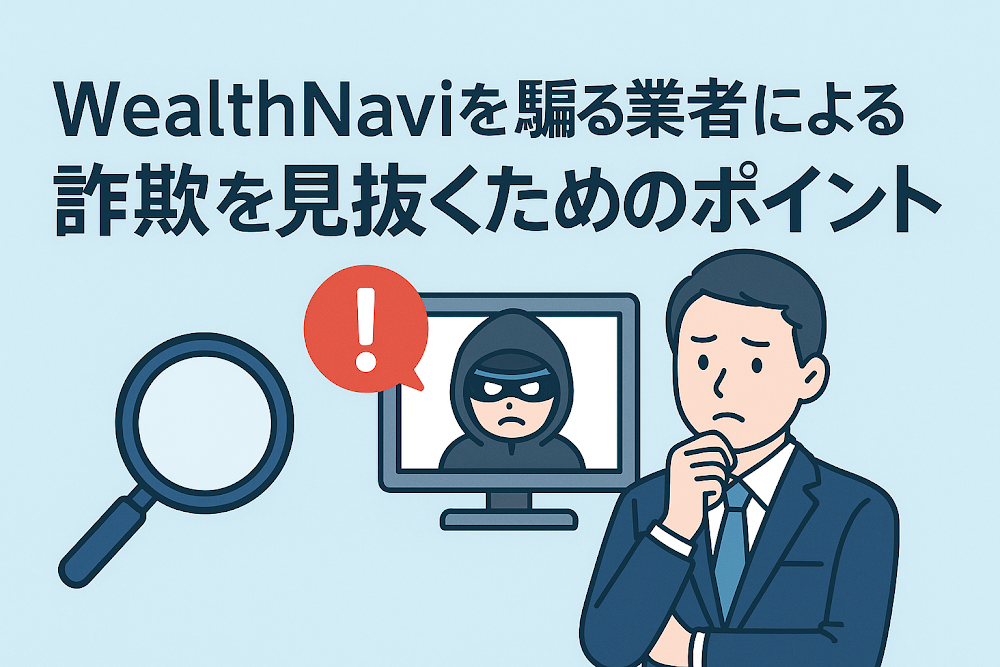 WealthNaviを騙る業者による詐欺を見抜くためのポイント