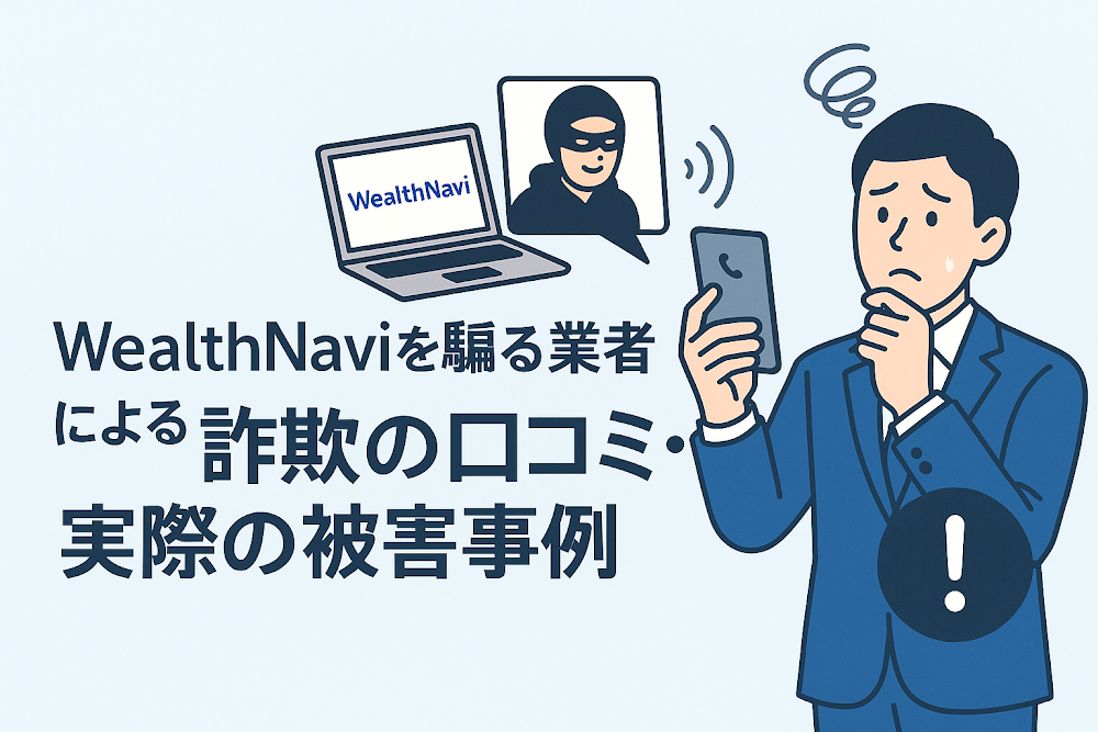 WealthNaviを騙る業者による詐欺の口コミ・実際の被害事例