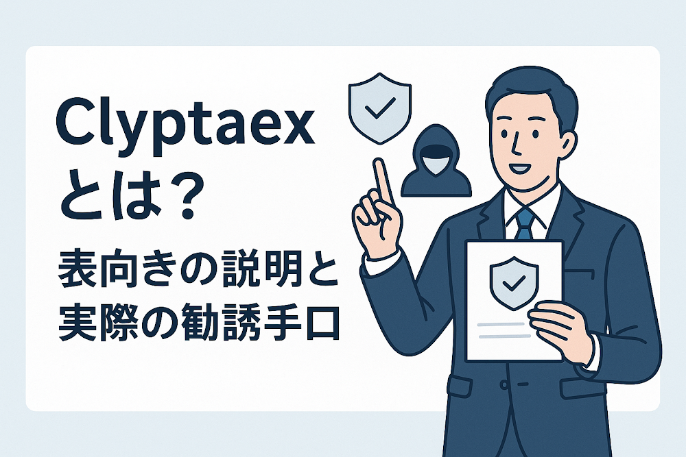Clyptaexとは？表向きの説明と実際の勧誘手口