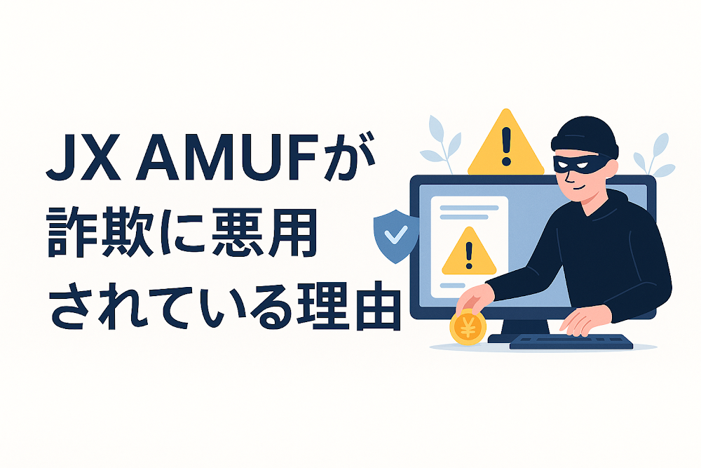 JX AMUFが詐欺に悪用されている理由