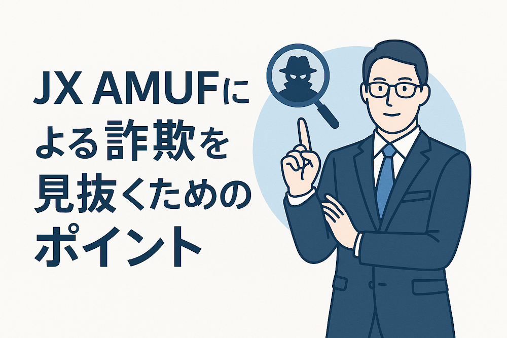 JX AMUFによる詐欺を見抜くためのポイント