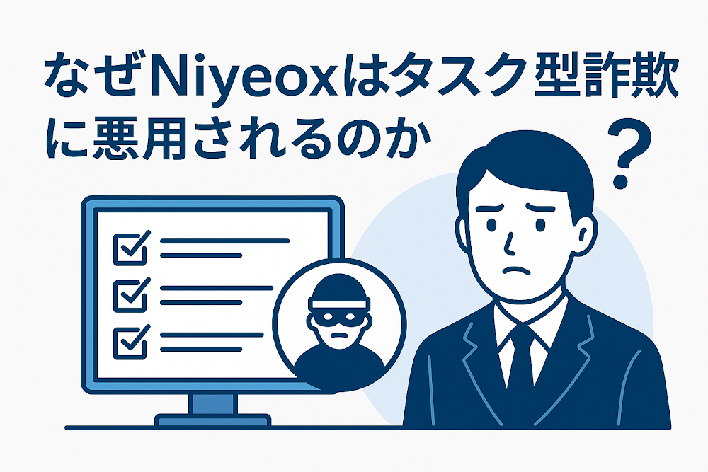 なぜNiyeoxはタスク型詐欺に悪用されるのか