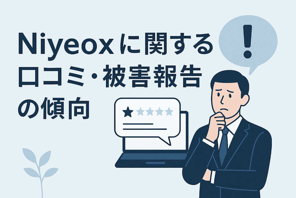 Niyeoxに関する口コミ・被害報告の傾向