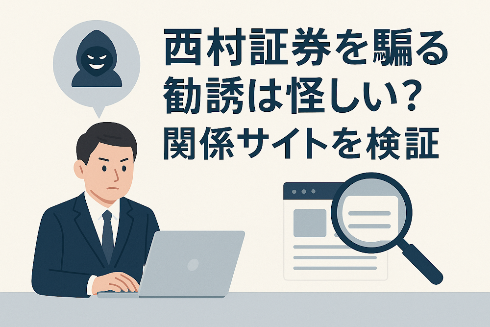 西村証券を騙る勧誘は怪しい？関係サイトを検証
