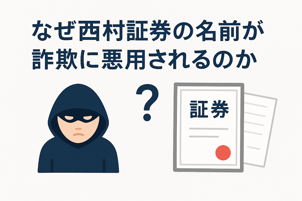 なぜ西村証券の名前が詐欺に悪用されるのか