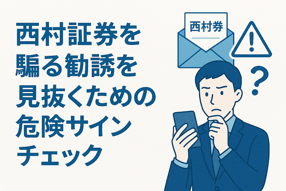 西村証券を騙る勧誘を見抜くための危険サインチェック