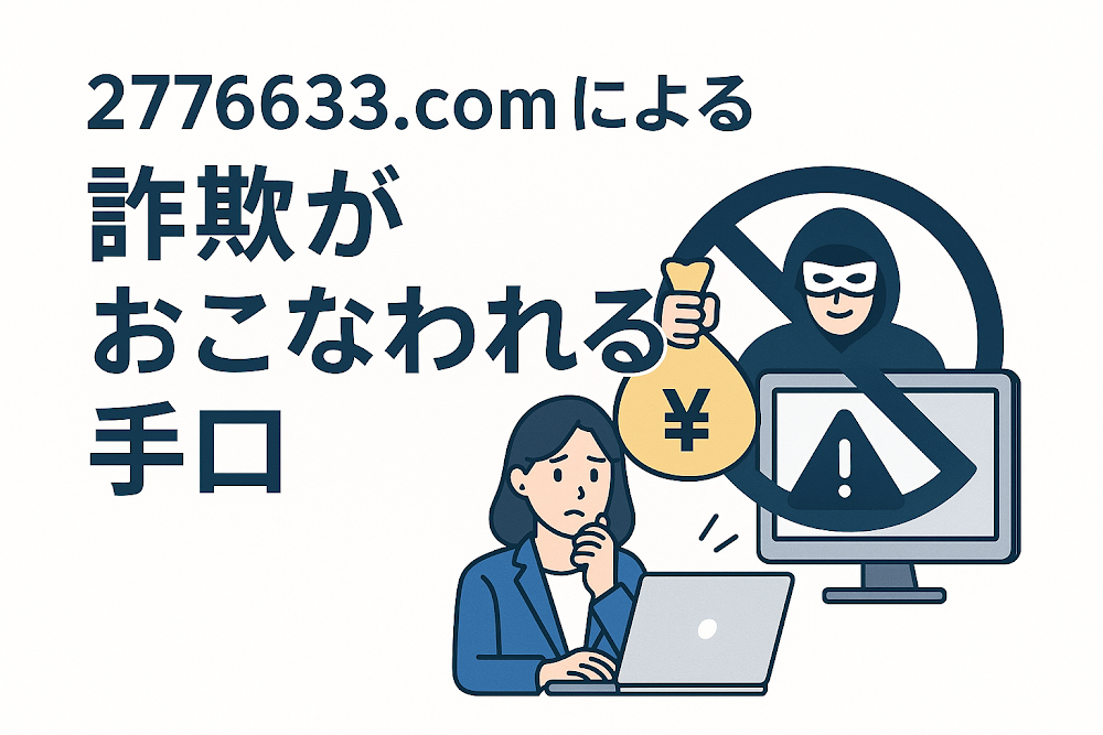 2776633.comによる詐欺がおこなわれる手口