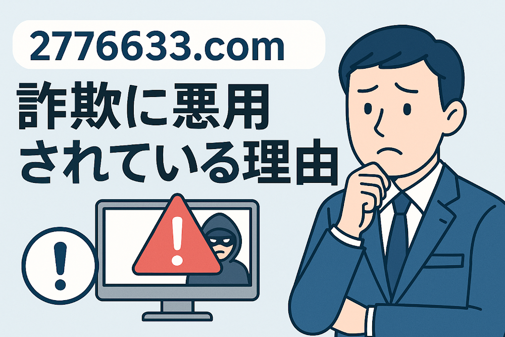 2776633.comが詐欺に悪用されている理由