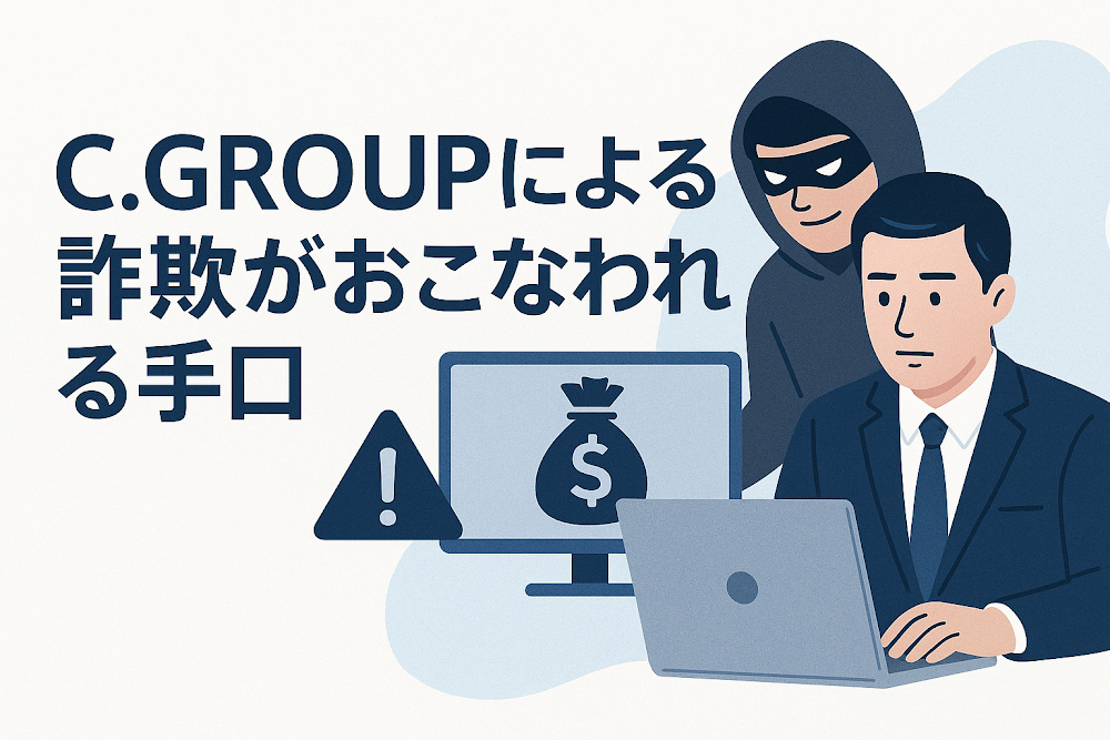 C.GROUPによる詐欺がおこなわれる手口