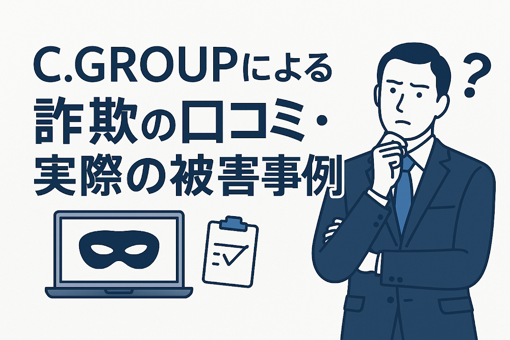 C.GROUPによる詐欺の口コミ・実際の被害事例