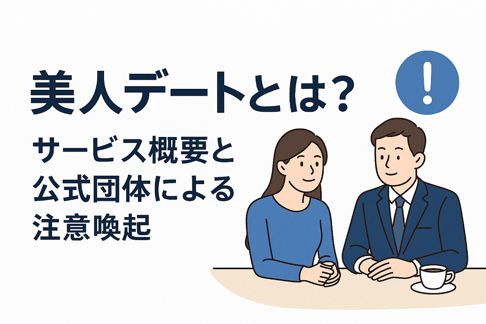 美人デートとは？サービス概要と公式団体による注意喚起