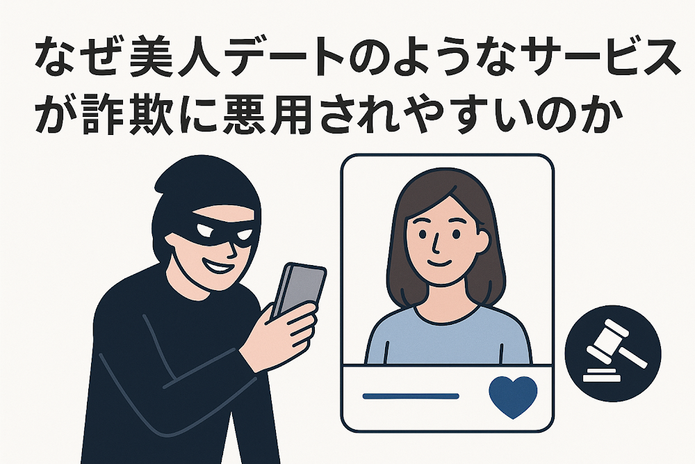 なぜ美人デートのようなサービスが詐欺に悪用されやすいのか