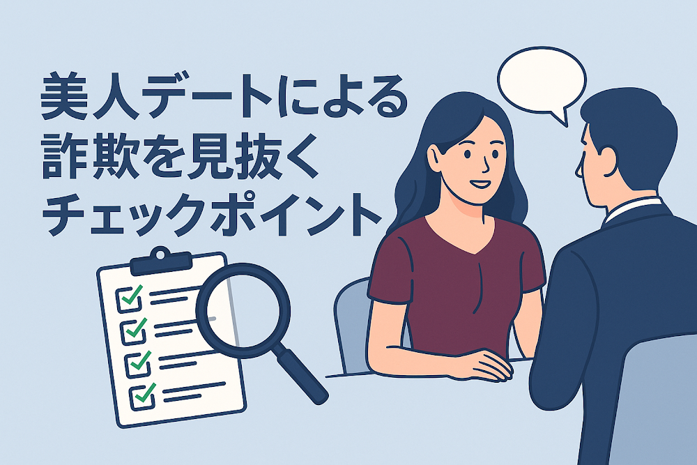 美人デートによる詐欺を見抜くチェックポイント