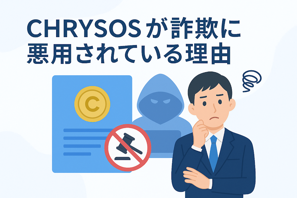 CHRYSOSが詐欺に悪用されている理由