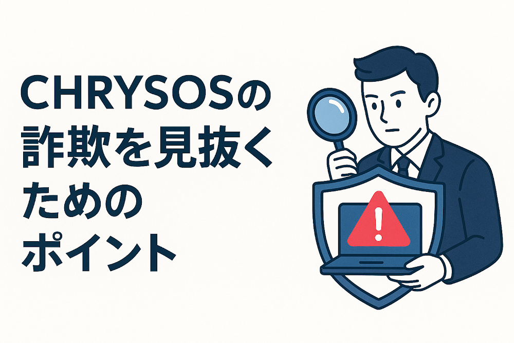 CHRYSOSの詐欺を見抜くためのポイント