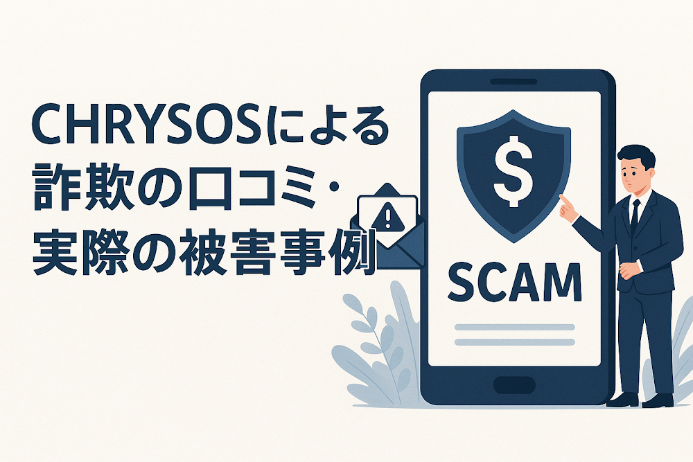 CHRYSOSによる詐欺の口コミ・実際の被害事例