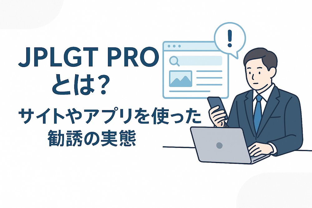 JPLGT PROとは？サイトやアプリを使った勧誘の実態